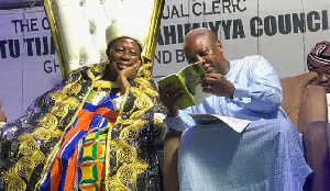 John Dramani Mahama with Sheik Salisu Shaban