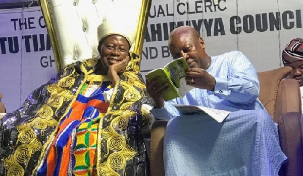 John Dramani Mahama with Sheik Salisu Shaban