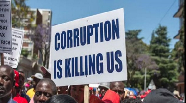 Corruption among other unlawful activites has stunted the economic of the country