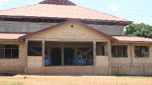 The uncompleted dinning hall