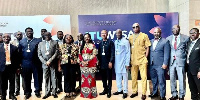 Mrs. Ursula Owusu-Ekuful and other dignitaries at the WTSA in New Delhi