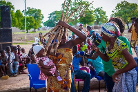 A scene depicting child-marriage