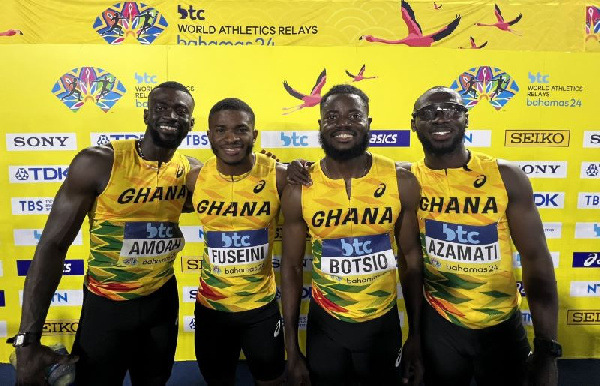 Ghana's men's 4x100m relay team