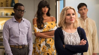 Comedy series The Good Place can be seen on Netflix, which saw an increase in new subscribers