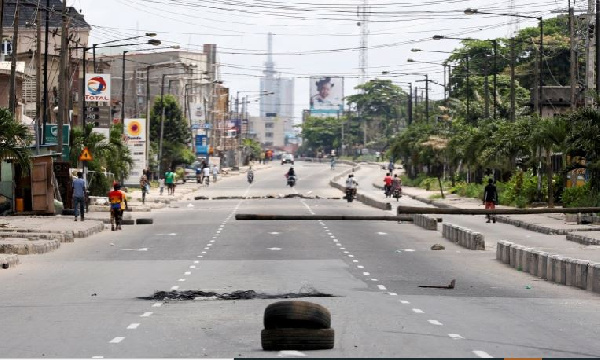 File photo of a street in Nigeria