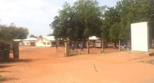 The front view of Walewale District Hospital