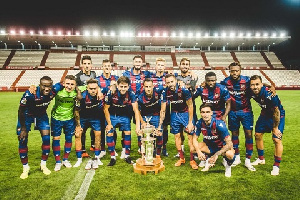 Dwamena has won his first trophy with Levante