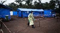 A health worker at an Ebola quarantine unit, PHOTO | FILE | NMG