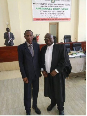 Justices Paul Uuter Dery(L) is one of the applicants to have secured the ECOWAS ruling