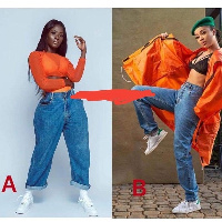 Fella Makafui has been trolled for copying Sister Derby's fashion style