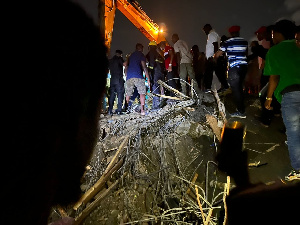 Madina Building Collapse Scene