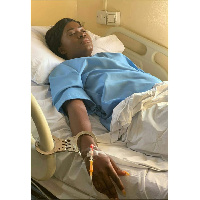 Fella Makafui appears hospitalized