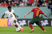 Mohammed Kudus in action for the Black Stars