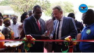 Dr. Matthew Opoku Prempeh, Education Minister with H.E. Christoph Retzlaff, German Amb. to Ghana