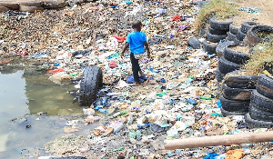 A dump in Tudor, Mombasa in Kenya