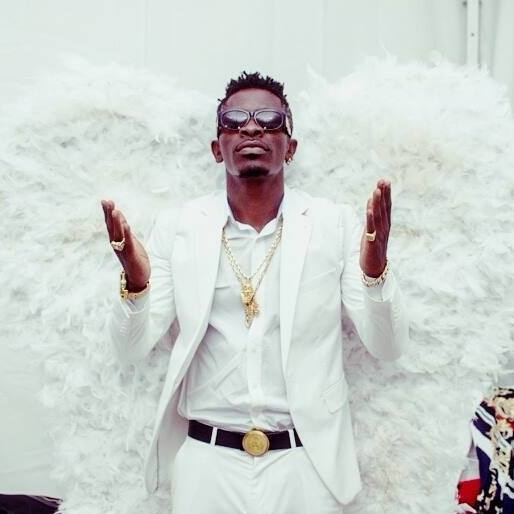 Shatta Wale dressed like an angel