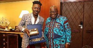 Shatta Wale with President Akufo-Addo