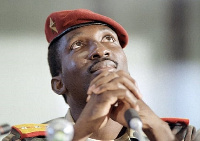 Thomas Sankara photographed a year before his death in 1986