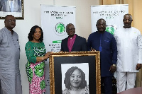 Presentation of the award to Mrs. Shirley Ayorkor Botchwey