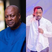 Former president, John Mahama and Prophet Nigel Gaisie