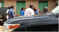 Osafo-Maafo (right) was the senior most government official at the venue