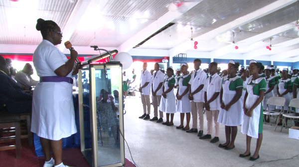 Some nurses being spoken to