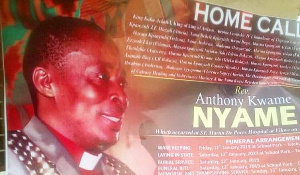 Posters Of Rev Anthony Kwame Nyame Have Attracted Sympathies From Residents