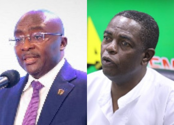 Vice President Dr Mahamudu Bawumia and Kwesi Pratt