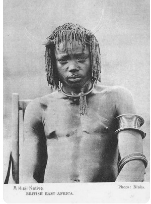 A Kisii native warrior, Otenyo Nyamaterere