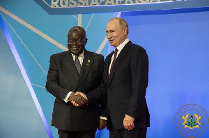 President Akufo-Addo and Vladimir Putin