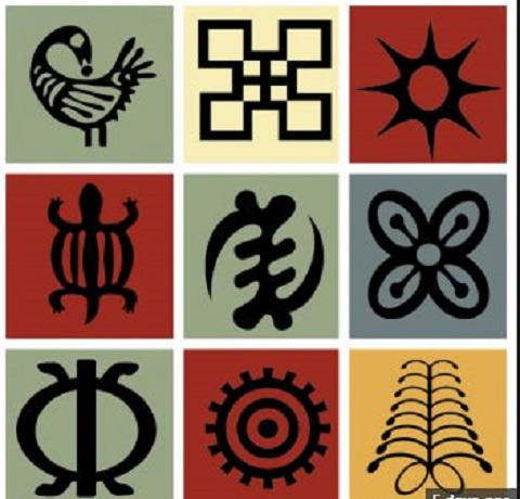 File photo of some Adinkra symbols