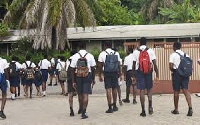 File photo: Final year Senior High school students are going on a mid-term break