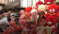 Some Val's day items on display at Makola