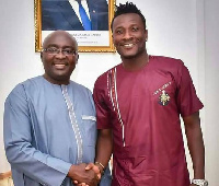 Vice President Mahamudu Bawumia and Asamoah Gyan