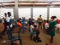 Samata Adogbongo is a midwife at the Anafobisi Health Centre