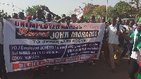 The nurses joined the Unity Walk on Saturday in Bolgatanga