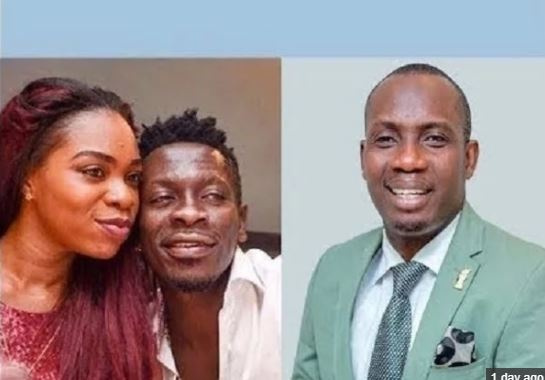 Counsellor Lutterodt and the couple, Michy and Shatta Wale