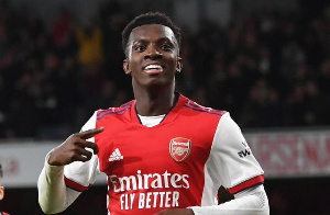 Eddie Nketiah scored a brace against Leeds United