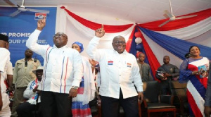 President Akufo-Addo and Vice President Bawumia during NPP's Delegates Conference