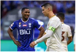 Odion Ighalo and Cristiano Ronaldo