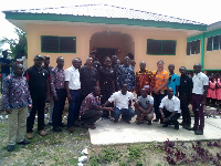 Tarkwa MCE with Cummins Ghana official and other dignitaries in a group photo