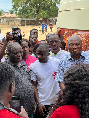 Pastor Amoateng with Samuel Okudzeto Ablakwa