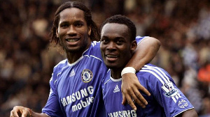 Michael Essien and Didier Drogba