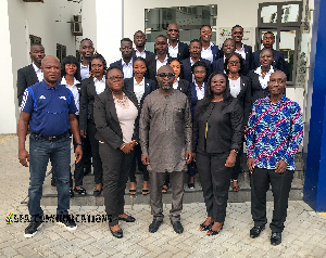 Some Ghanaian match officials with FIFA badges