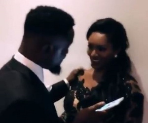 Sarkodie and wife Tracy