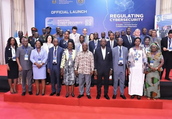 Deputy Minister for Communication and Digitalisation, Ama Pomaa Boateng, others in a group picture