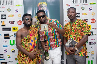 Bisa KDei with others on the day of the launch