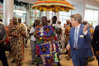 Ghana's Asante king during the Memphis in May International Festival. Photo: Facebook/Manhyia