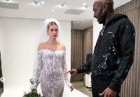 Late Virgi Abloh with Justin Beiber's wife, Hailey