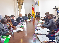 Vice President, Dr. Bawumia in a meeting with Directors of AfDB